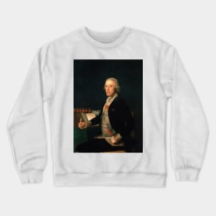 Portrait of Felix Colon de Larriategui by Francisco Goya Crewneck Sweatshirt